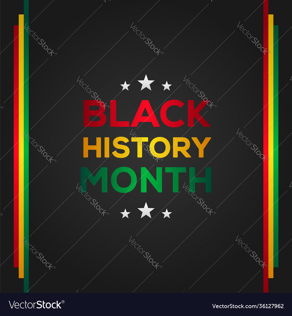 Black history month design template background Vector Image