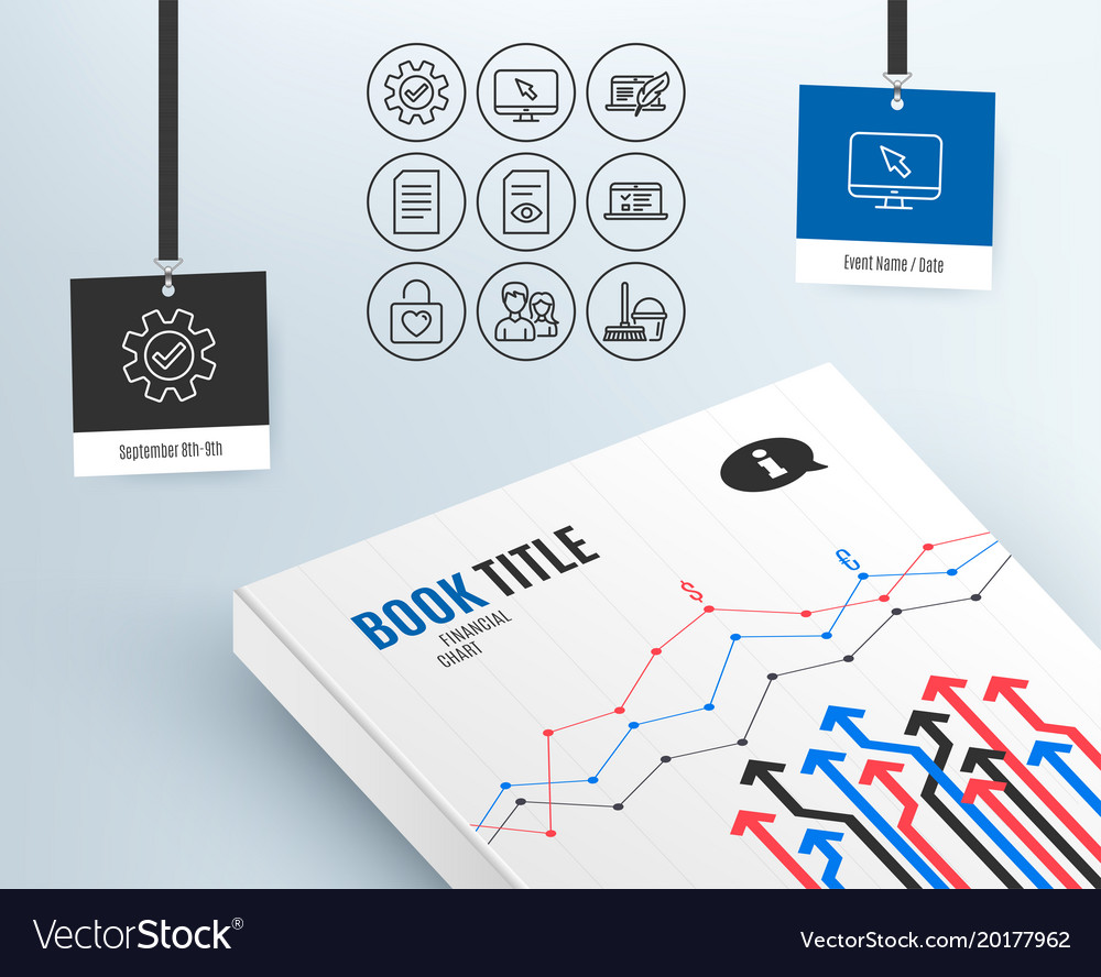 Couple view document and service icons web