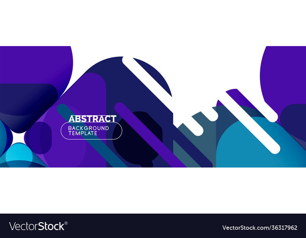 Flat geometric round shapes and dynamic lines