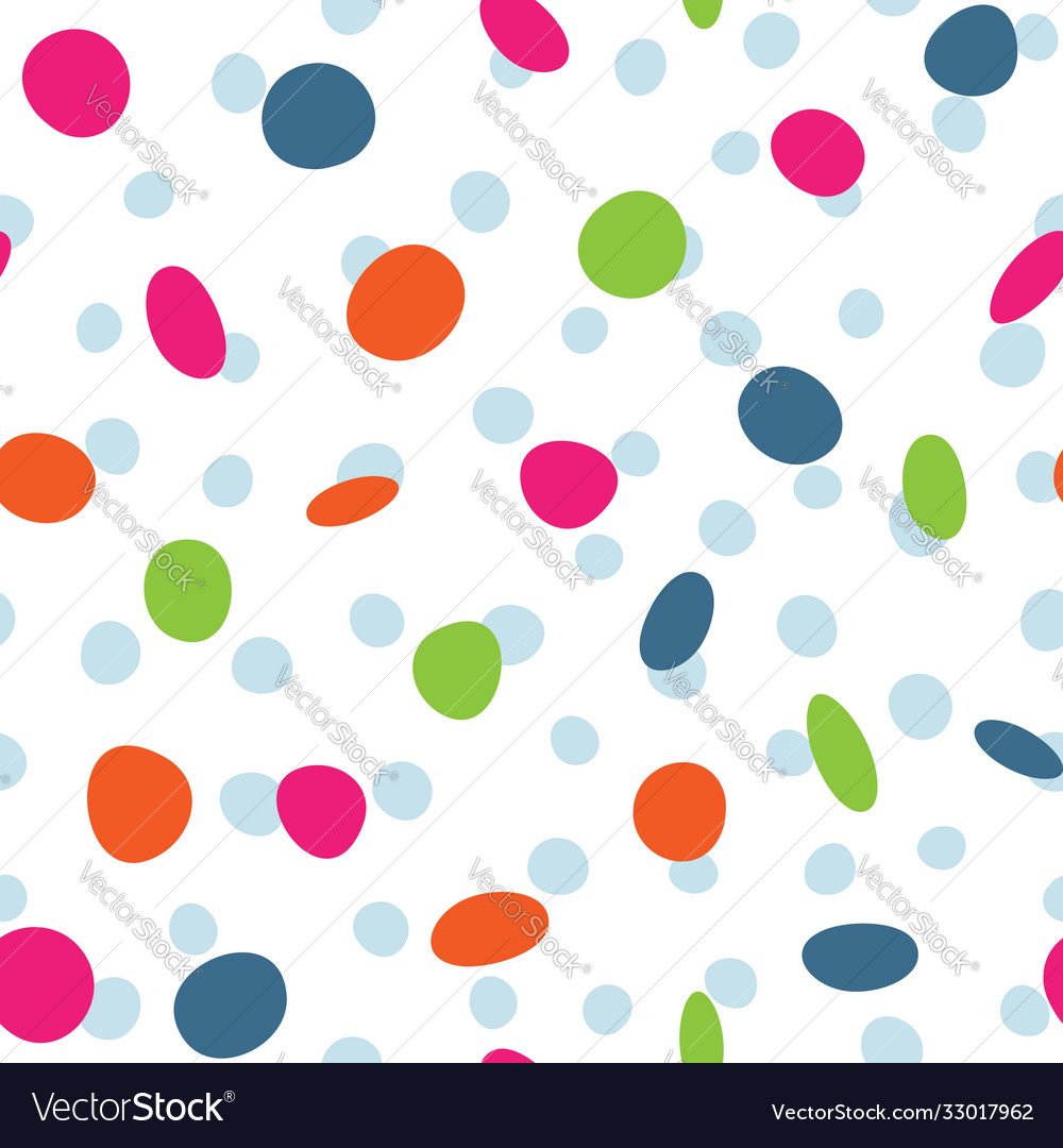 Geometric seamless pattern with colored round Vector Image Geometric seamless pattern with colored round