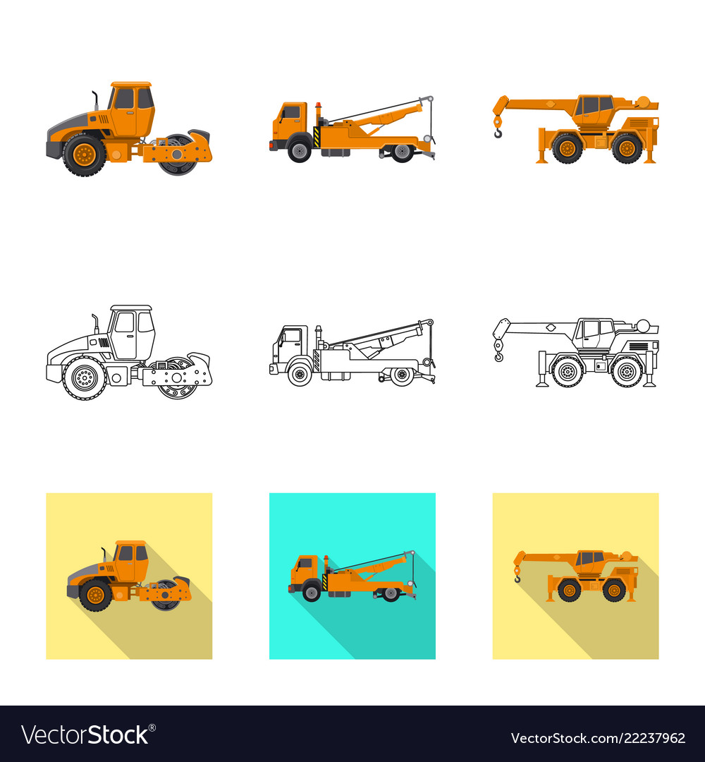 Isolated object of build and construction logo vector image Isolated object of build and construction logo