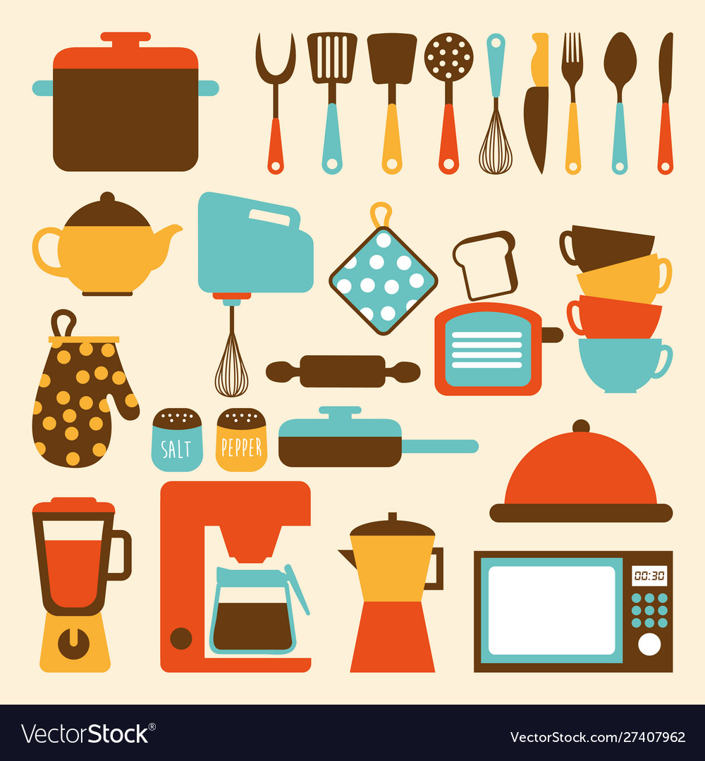 Kitchen signs set Royalty Free Vector Image - VectorStock