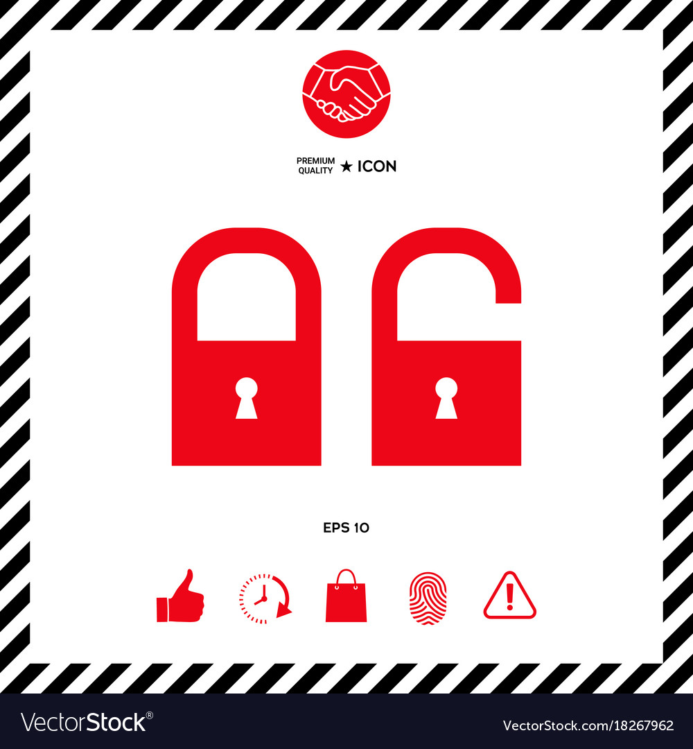 Lock unlock - set ico