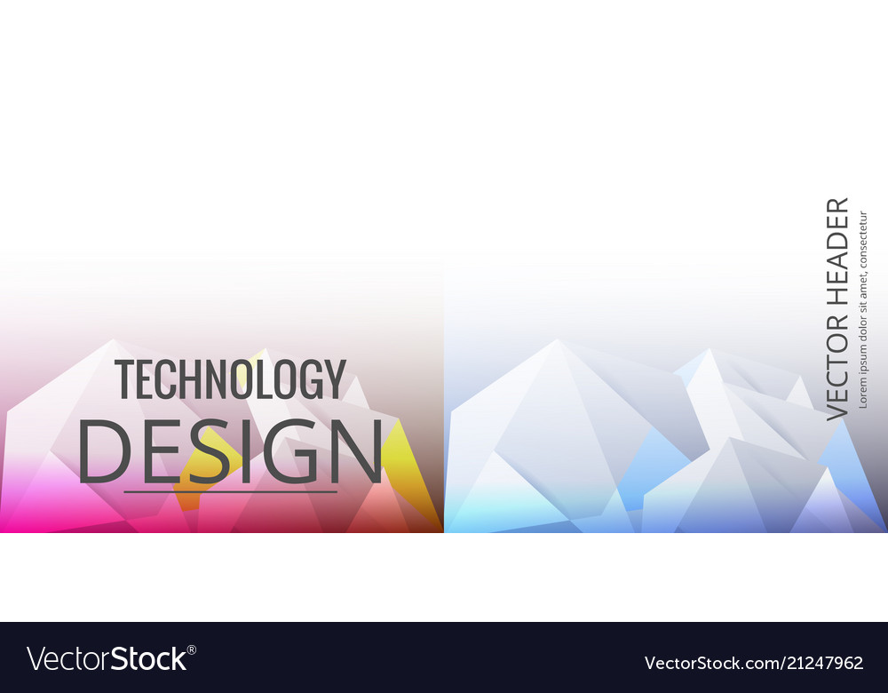 Set of abstract background with geometric elements