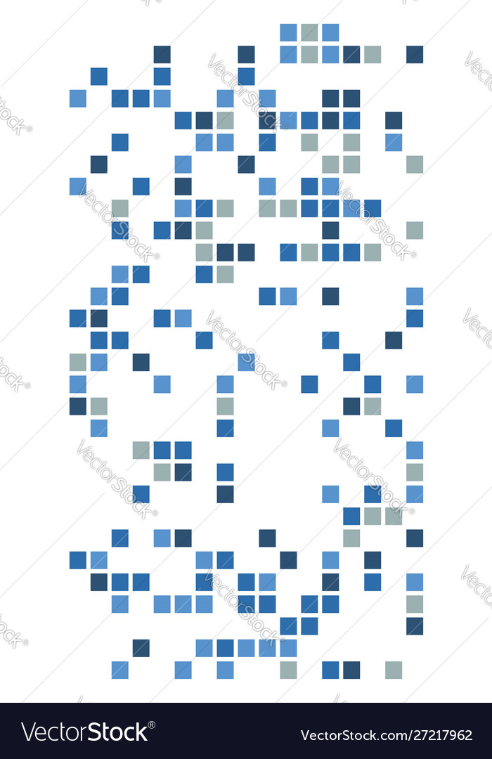 Squares pixelated block pixels random mosaic vector image Squares pixelated block pixels random mosaic