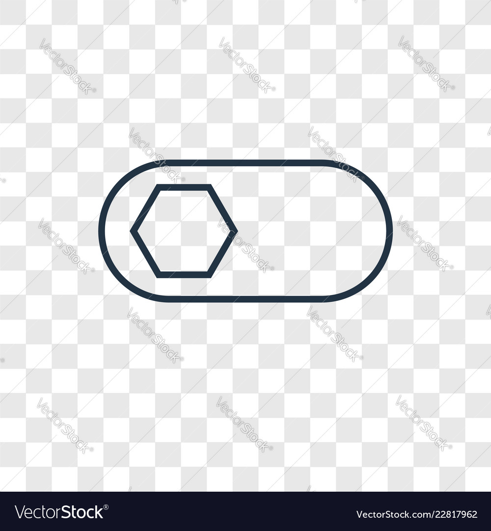 Switch concept linear icon isolated vector image Switch concept linear icon isolated
