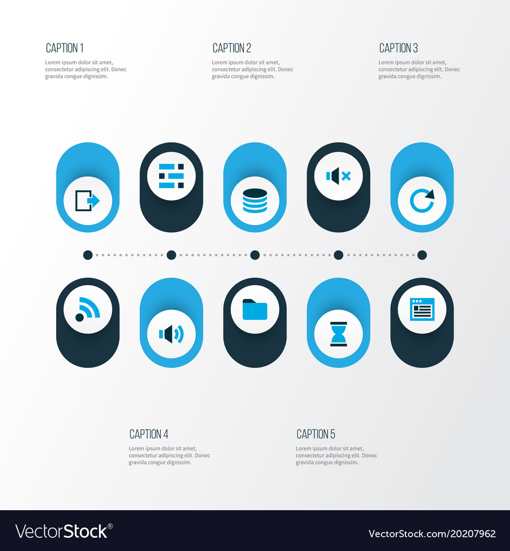 User icons colored set with browser sound