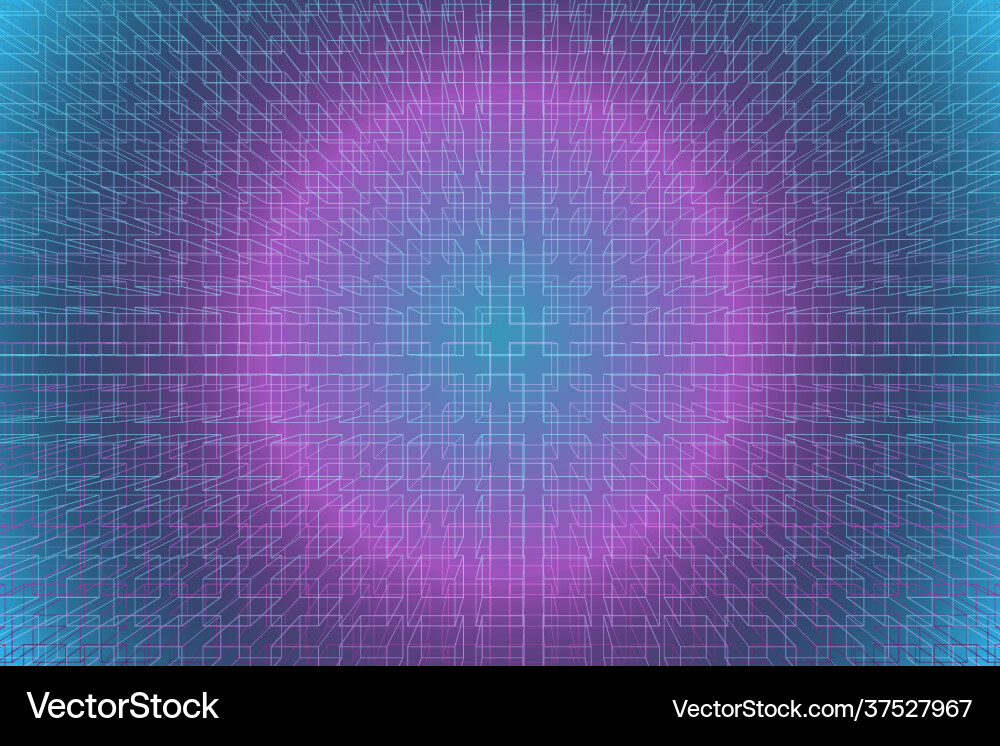 Abstract 3d geometric cubes pattern background Vector Image