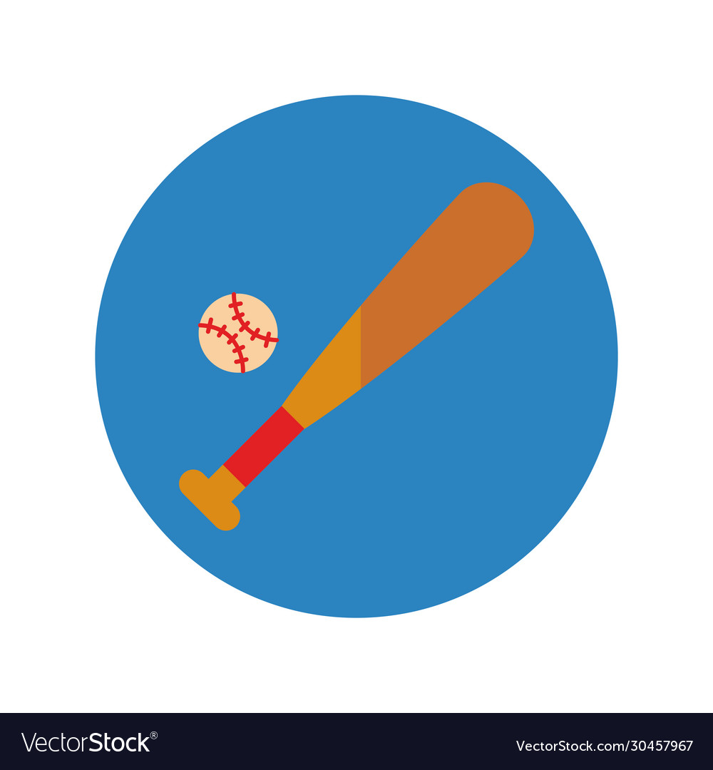 baseball with flat bat