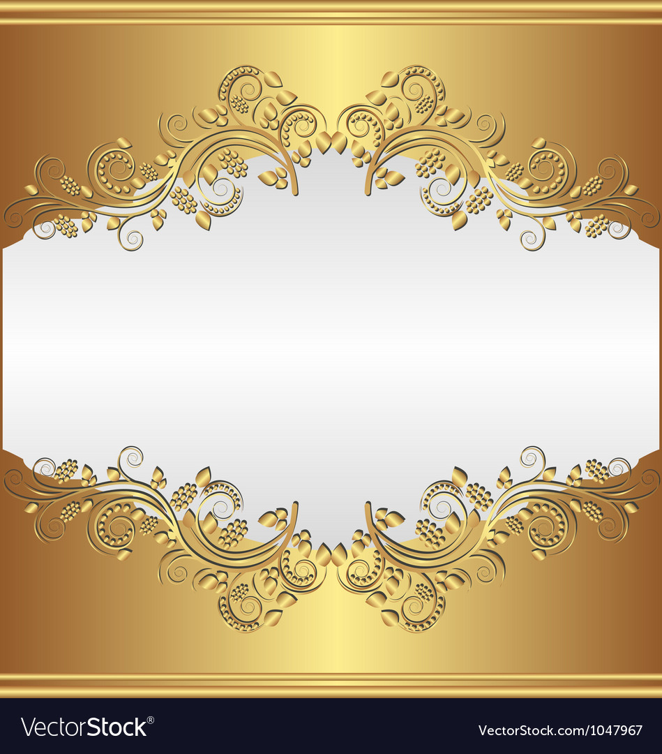 Golden background Royalty Free Vector Image - VectorStock