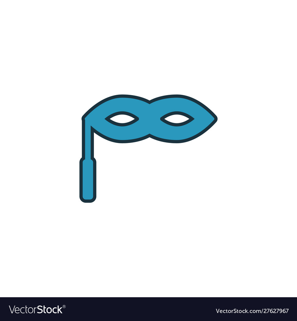 Mask icon simple element from party icons vector image Mask icon simple element from party icons