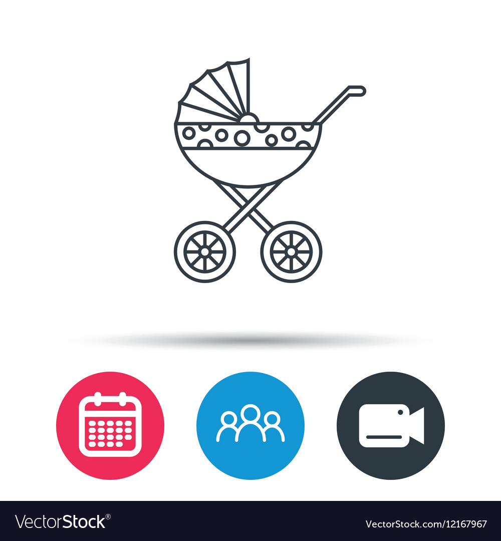 Pram icon neugeborene Kinderwagenzeichen