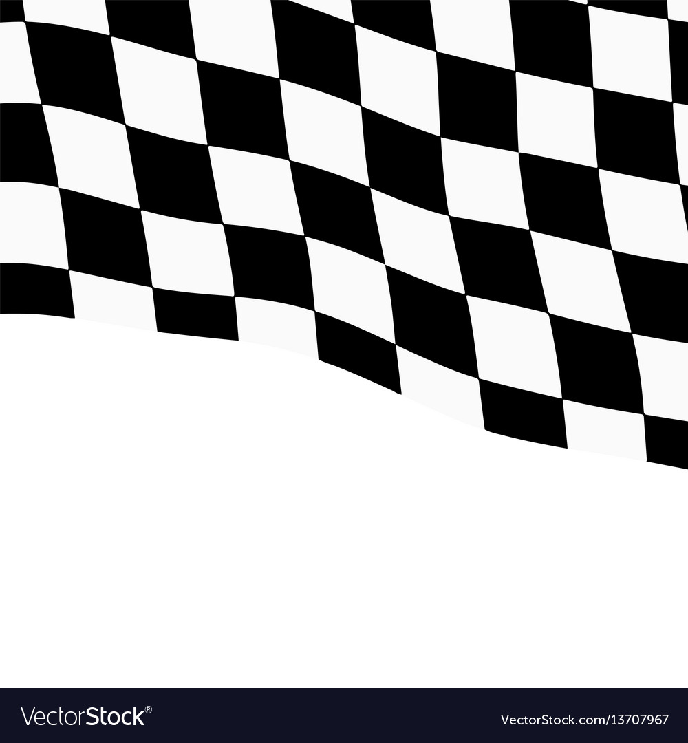 Racing background with checkered flag