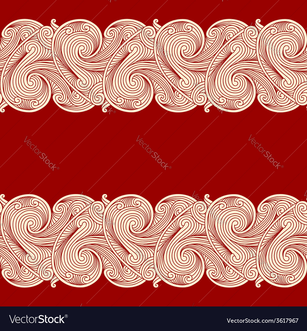 Red background with two borders
