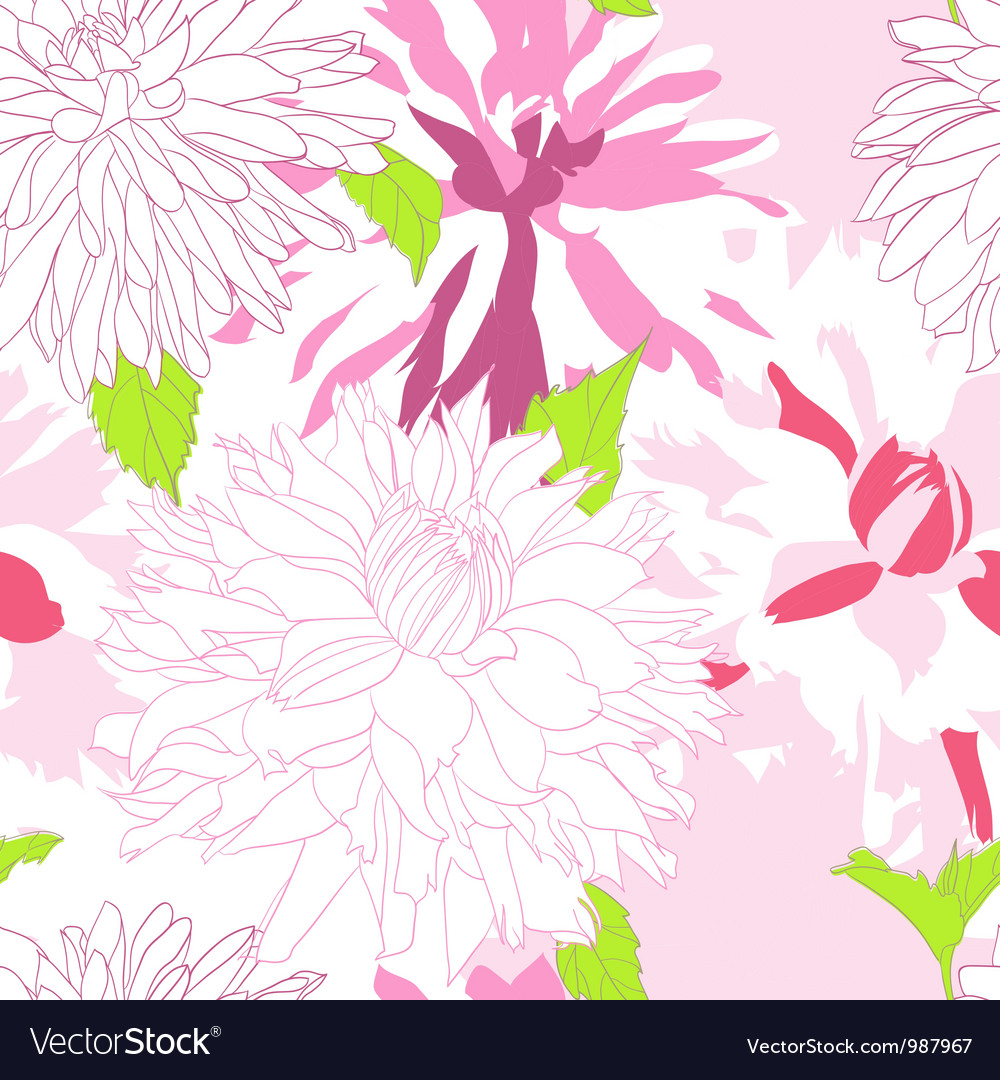 Romantic seamless pattern