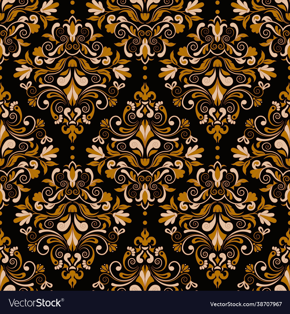 Seamless gold pattern Royalty Free Vector Image