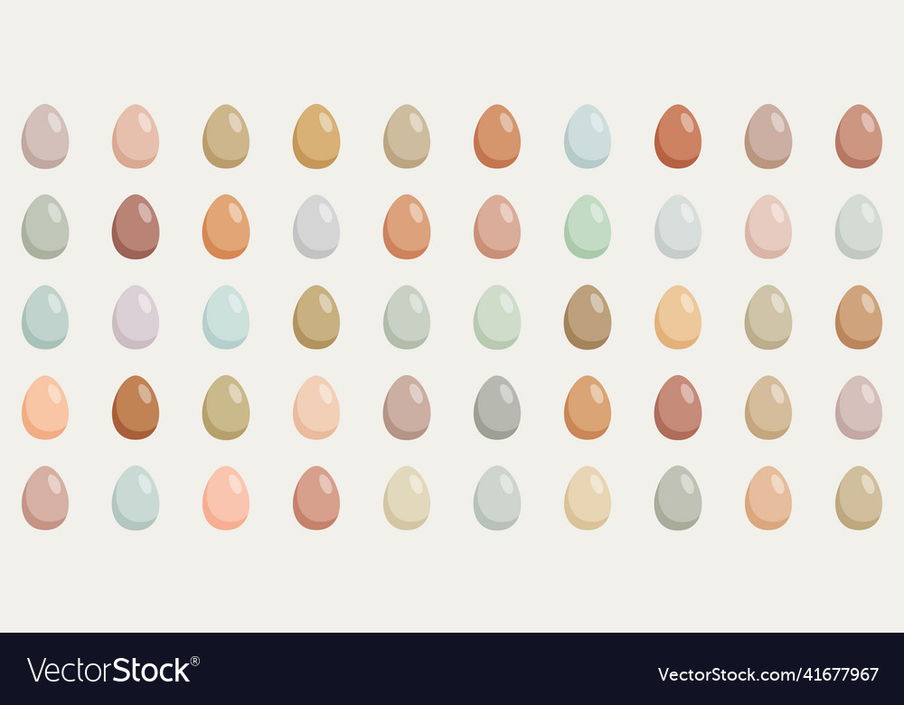 Seamless pattern with colorful simple eggs vector image Seamless pattern with colorful simple eggs