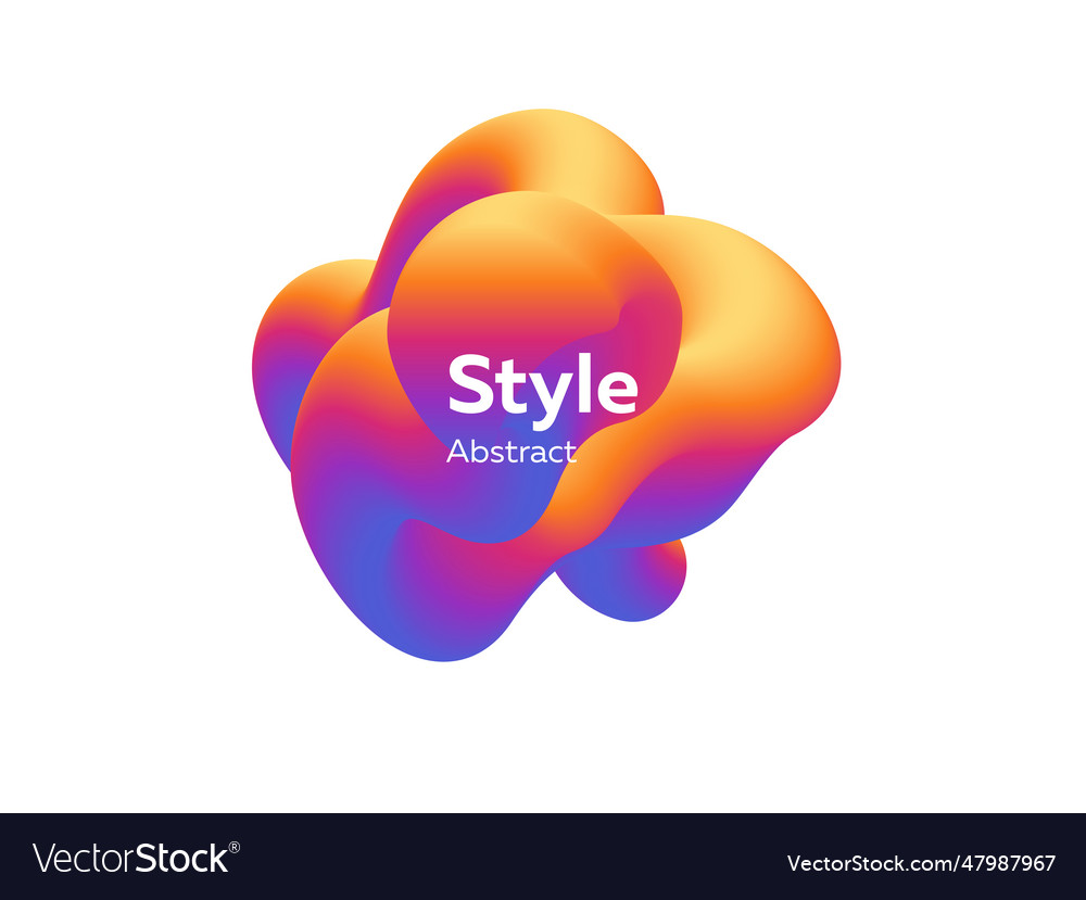 Tridimensional futuristic abstract element
