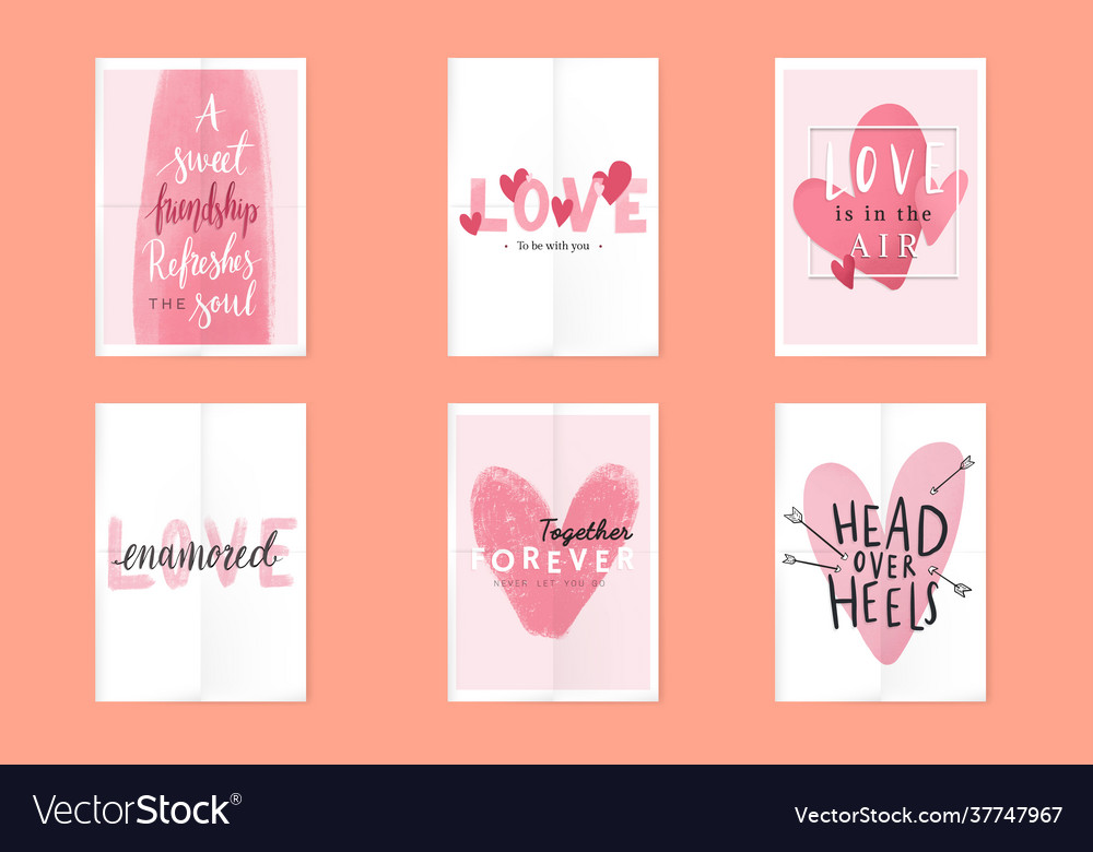 Valentines day card design Royalty Free Vector Image