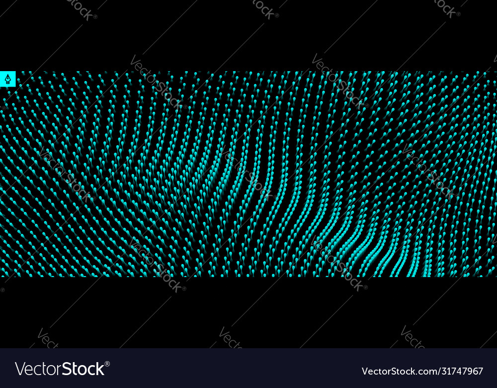 Wavy surface with dynamic effect molecular