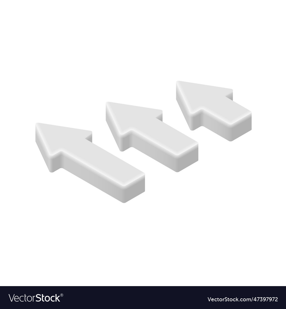 3d graph arrows icon isometric chart data vector image 3d graph arrows icon isometric chart data