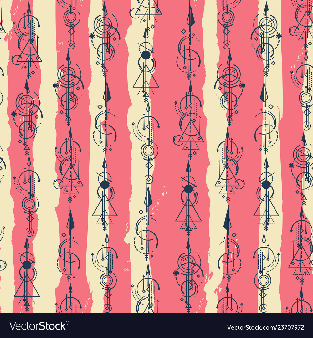 Abstract seamless pattern arrows vector image Abstract seamless pattern arrows