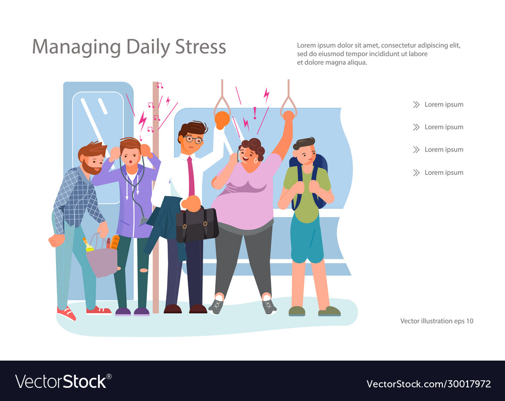 Acute stress disorder Royalty Free Vector Image