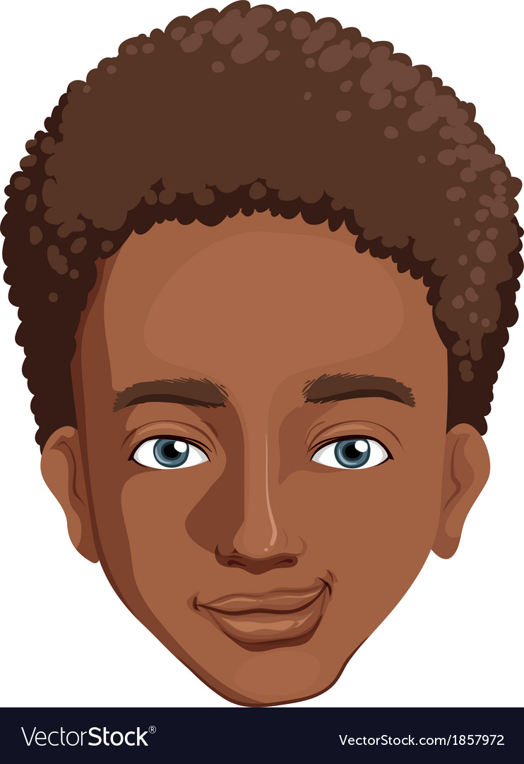 An african-american guy Royalty Free Vector Image