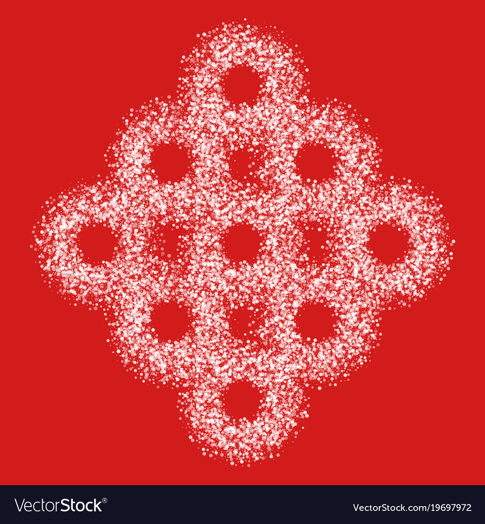 Circles pattern of transparent particles