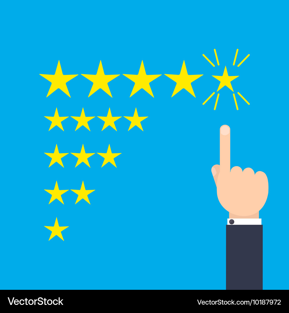 Feedback evaluation concept Royalty Free Vector Image