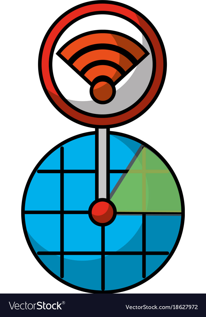 Gps Navigation Bildschirm Zeigerkarte Wifi-Verbindung