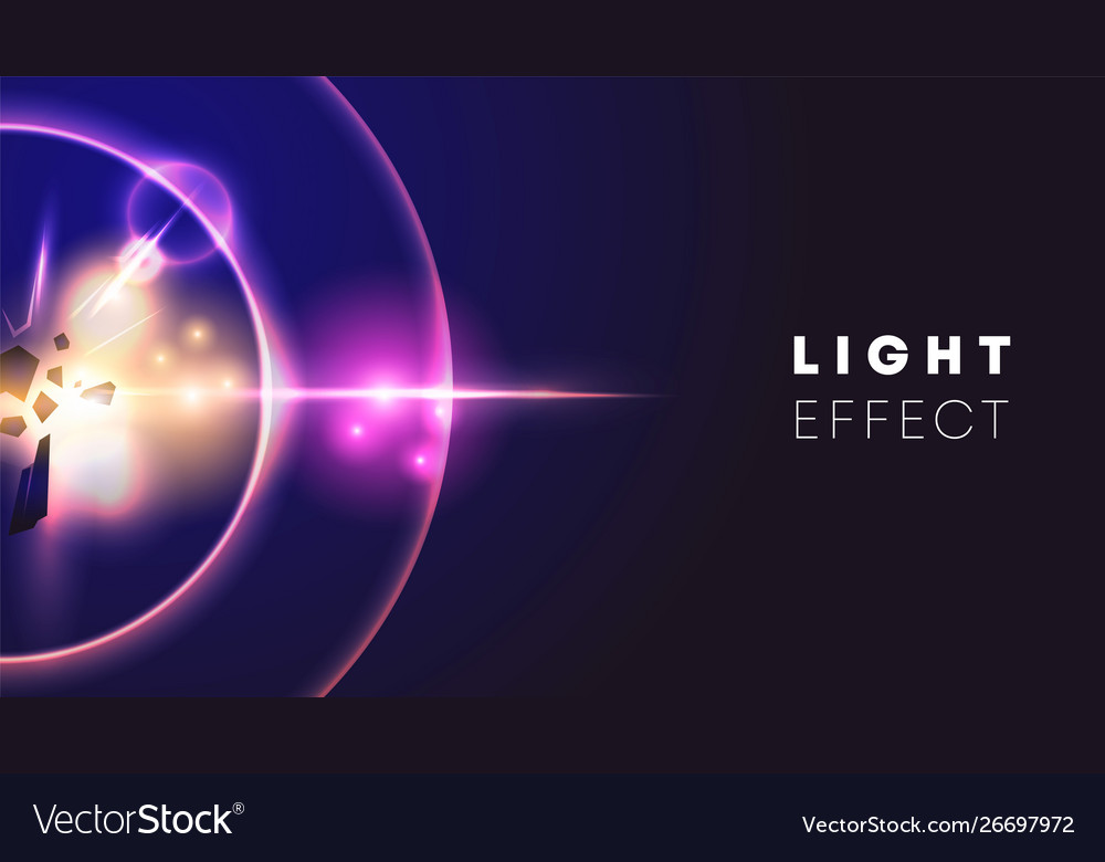 Light effect background vector image Light effect background