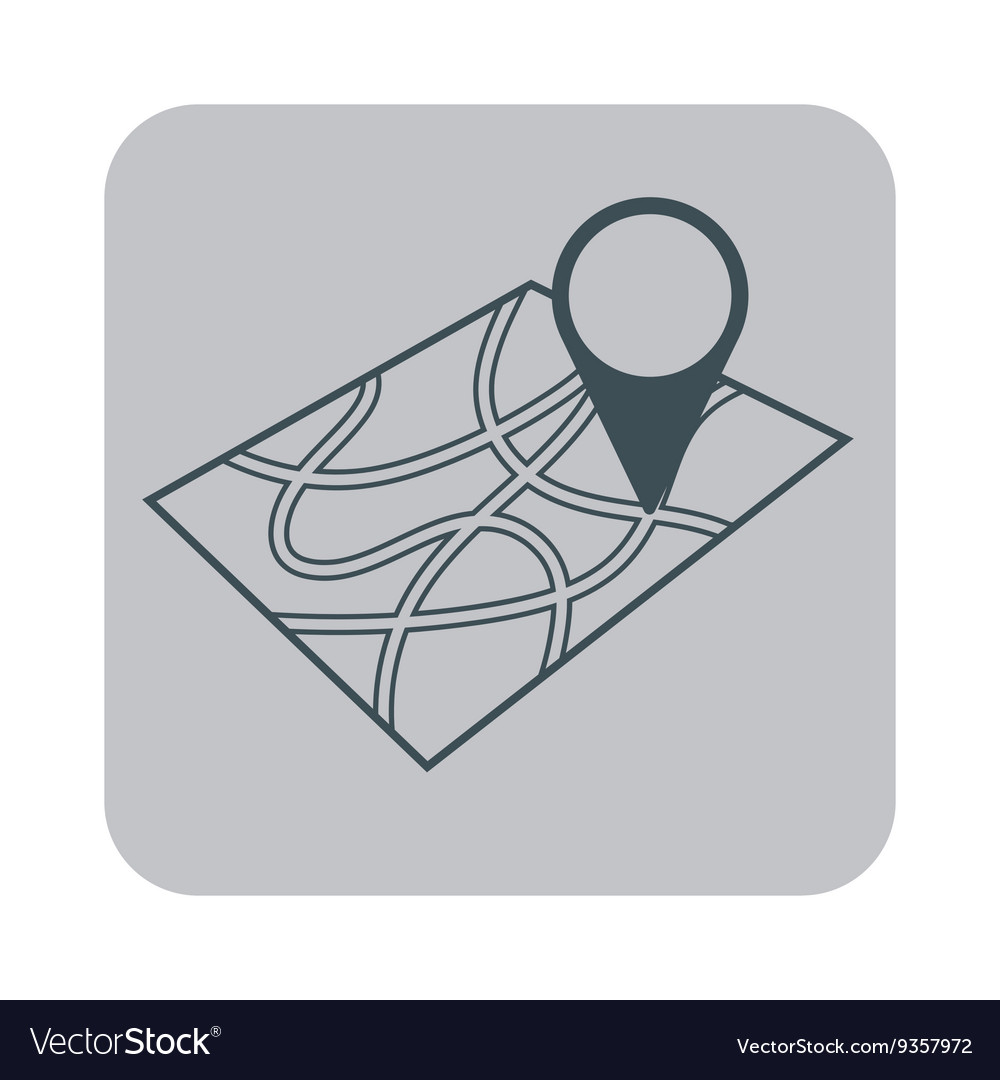Pointer on map icon