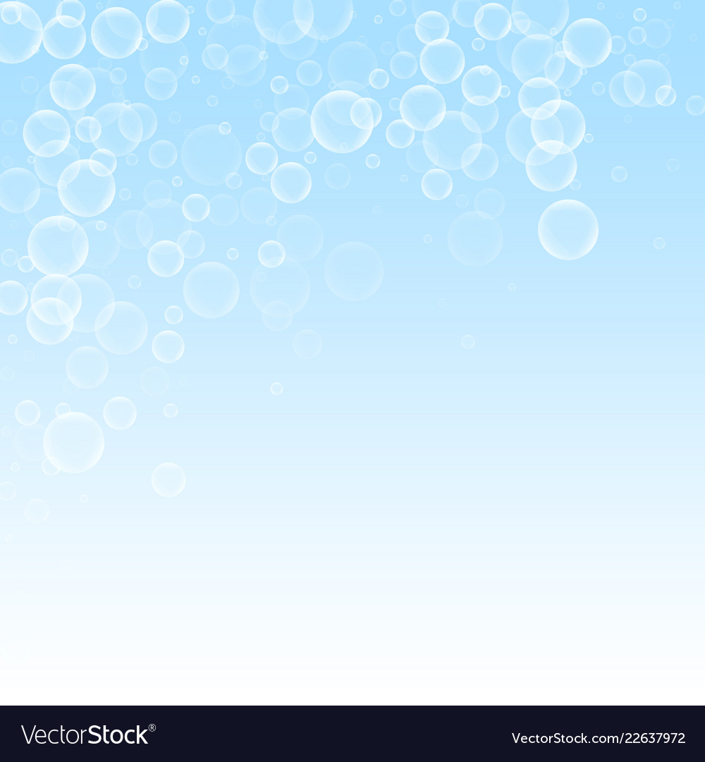 Random soap bubbles abstract background blowing b vector image Random soap bubbles abstract background blowing b