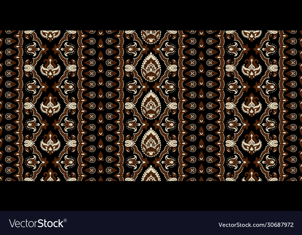 Rectangular seamless boho print design Vector Image Rectangular seamless boho print design