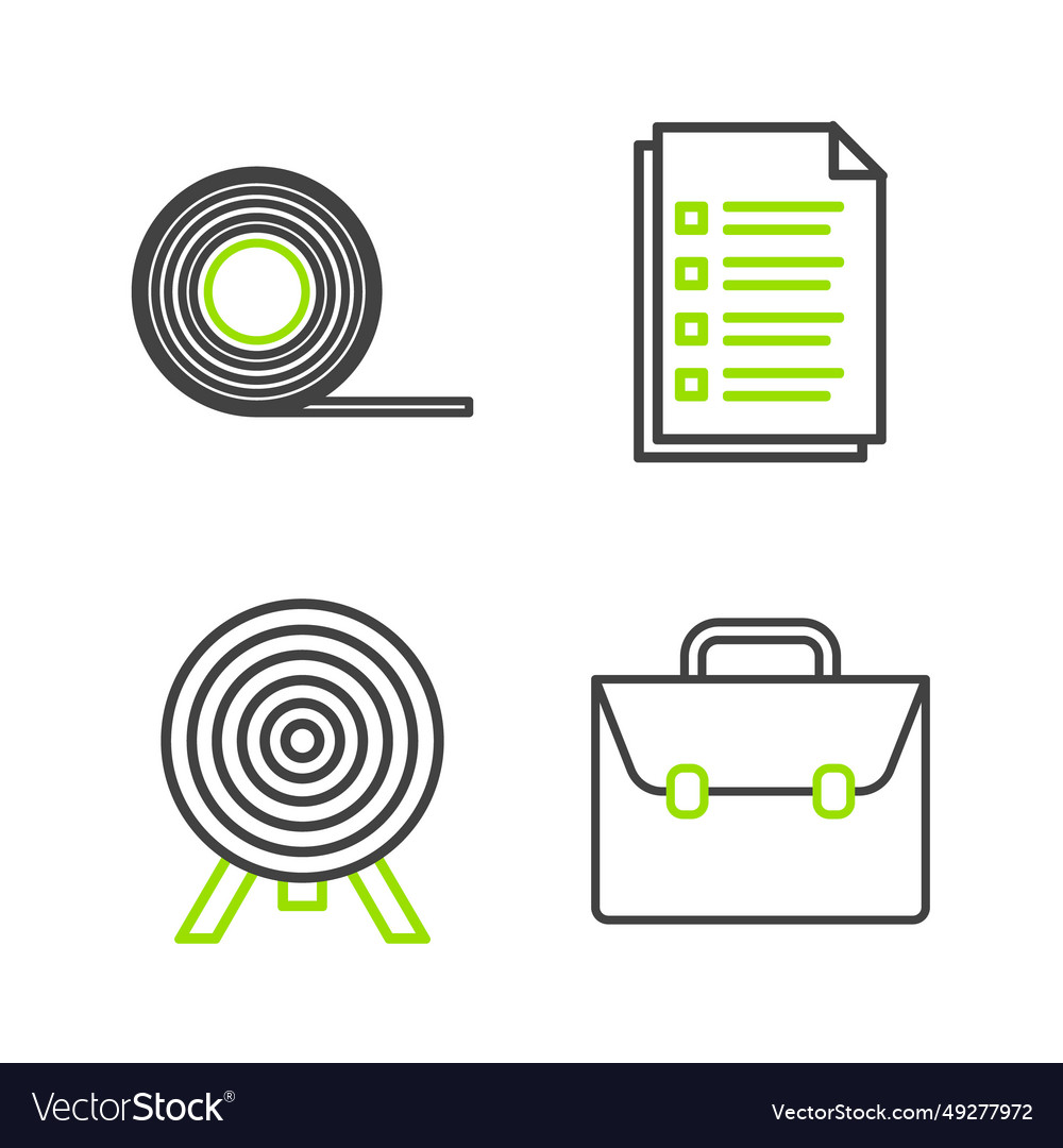 Set line briefcase target file document