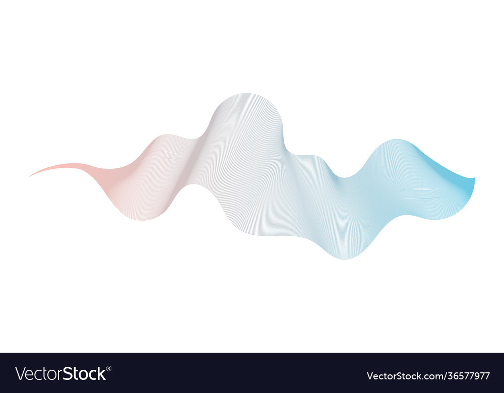 Abstract backdrop with colorful wave gradient vector image Abstract backdrop with colorful wave gradient