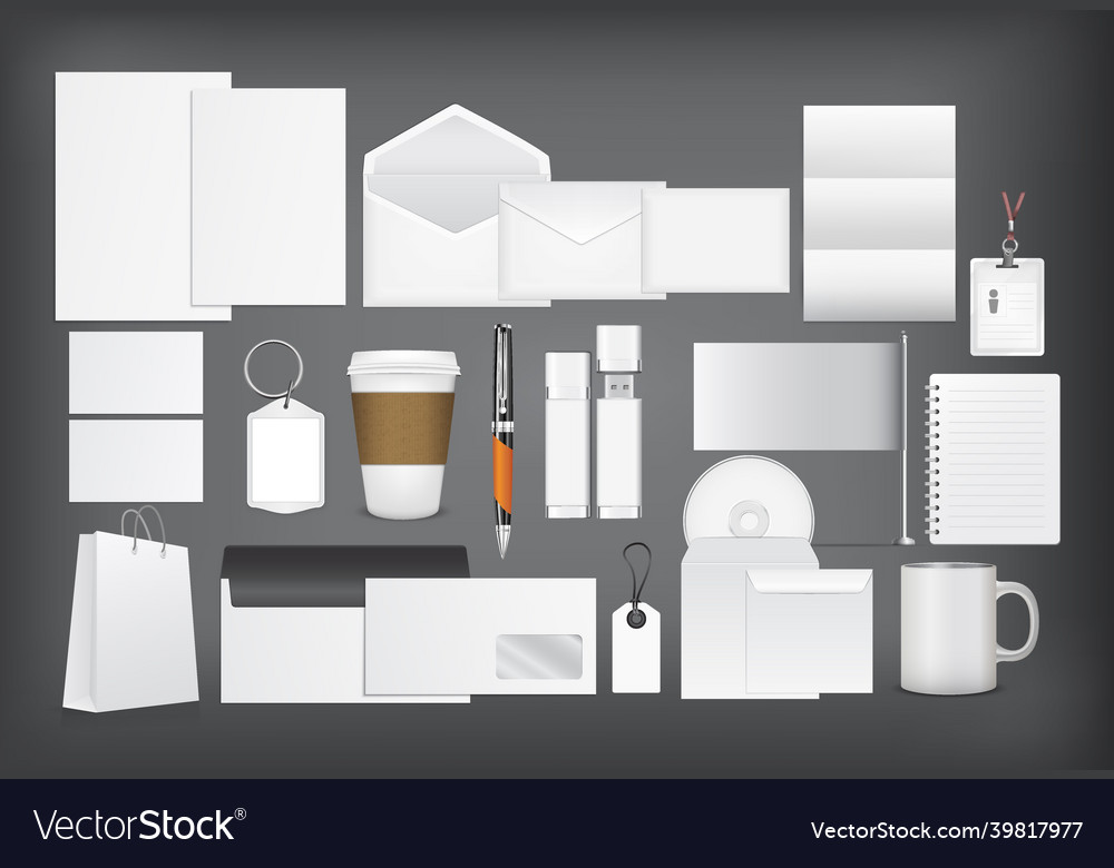 Firmenstil für Markenbuch und Leitlinie vector image Firmenstil für Markenbuch und Leitlinie