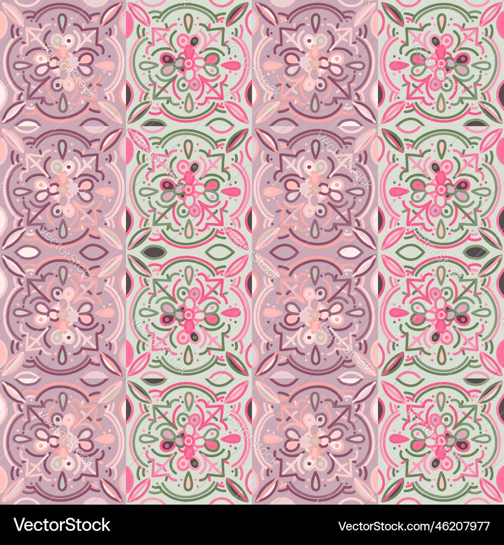 Creative mosaic seamless background pattern Vector Image