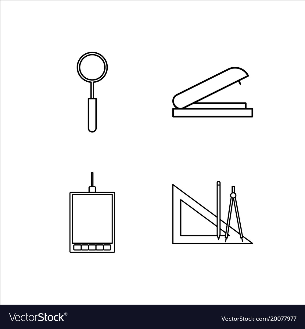 Design and studio simple linear icon setsimple
