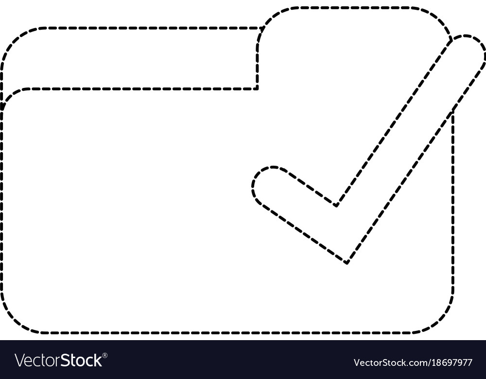File and check mark design