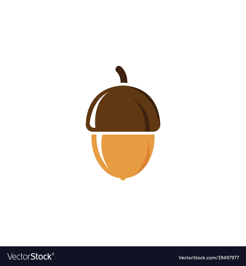 Oak acorn design Royalty Free Vector Image - VectorStock