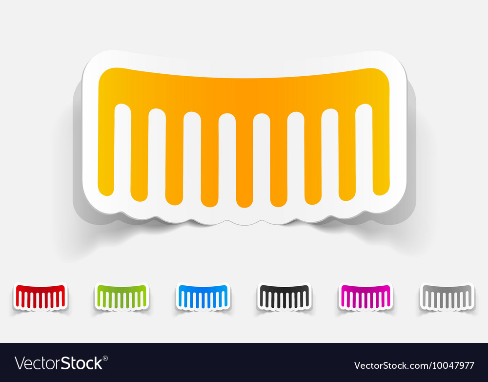 Realistic design element comb