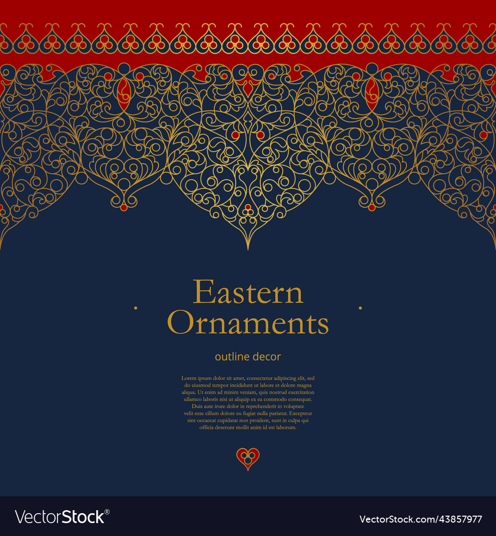Set of line art gold frames borders vignette vector image Set of line art gold frames borders vignette