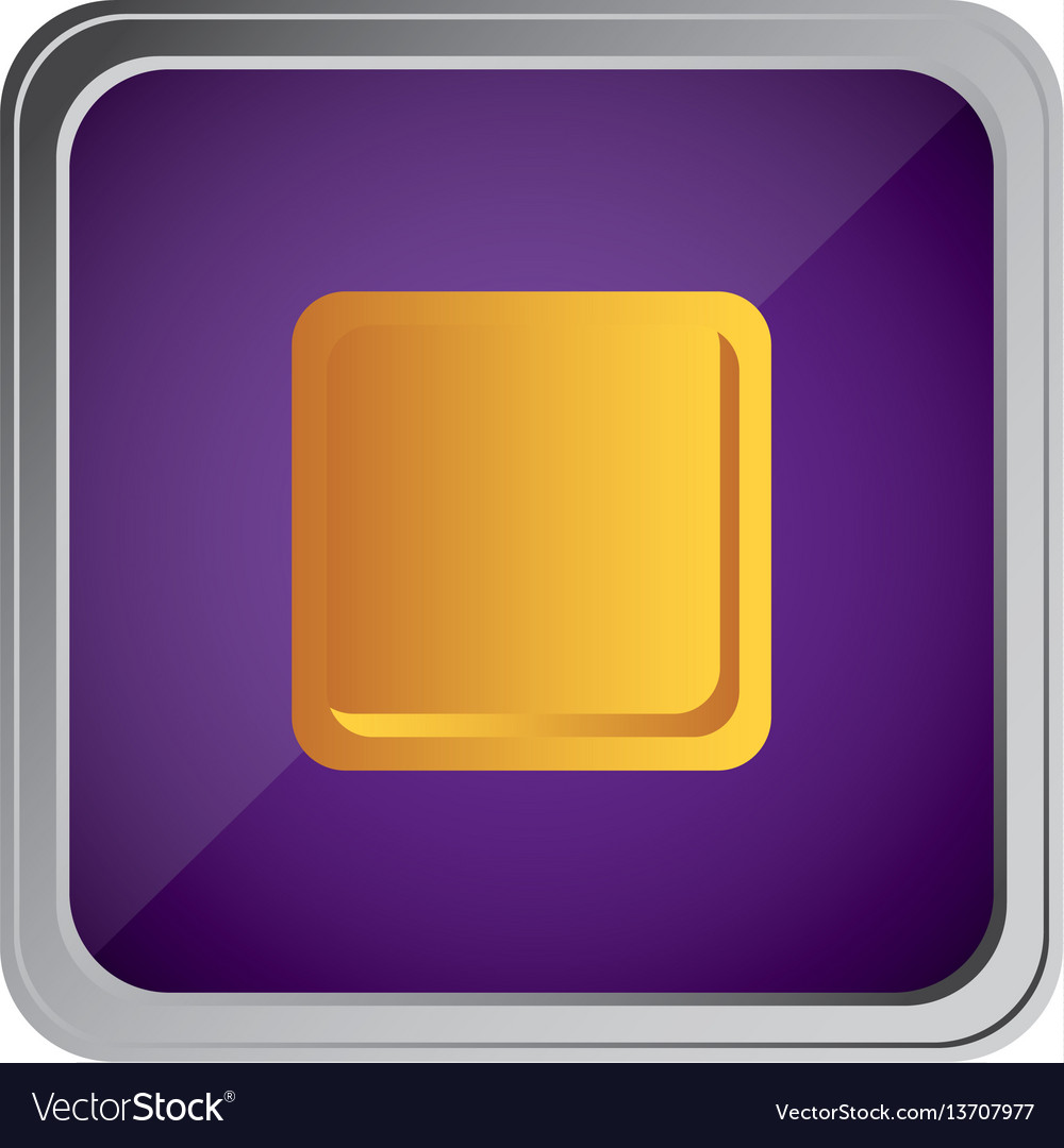 Stop button icon with background purple