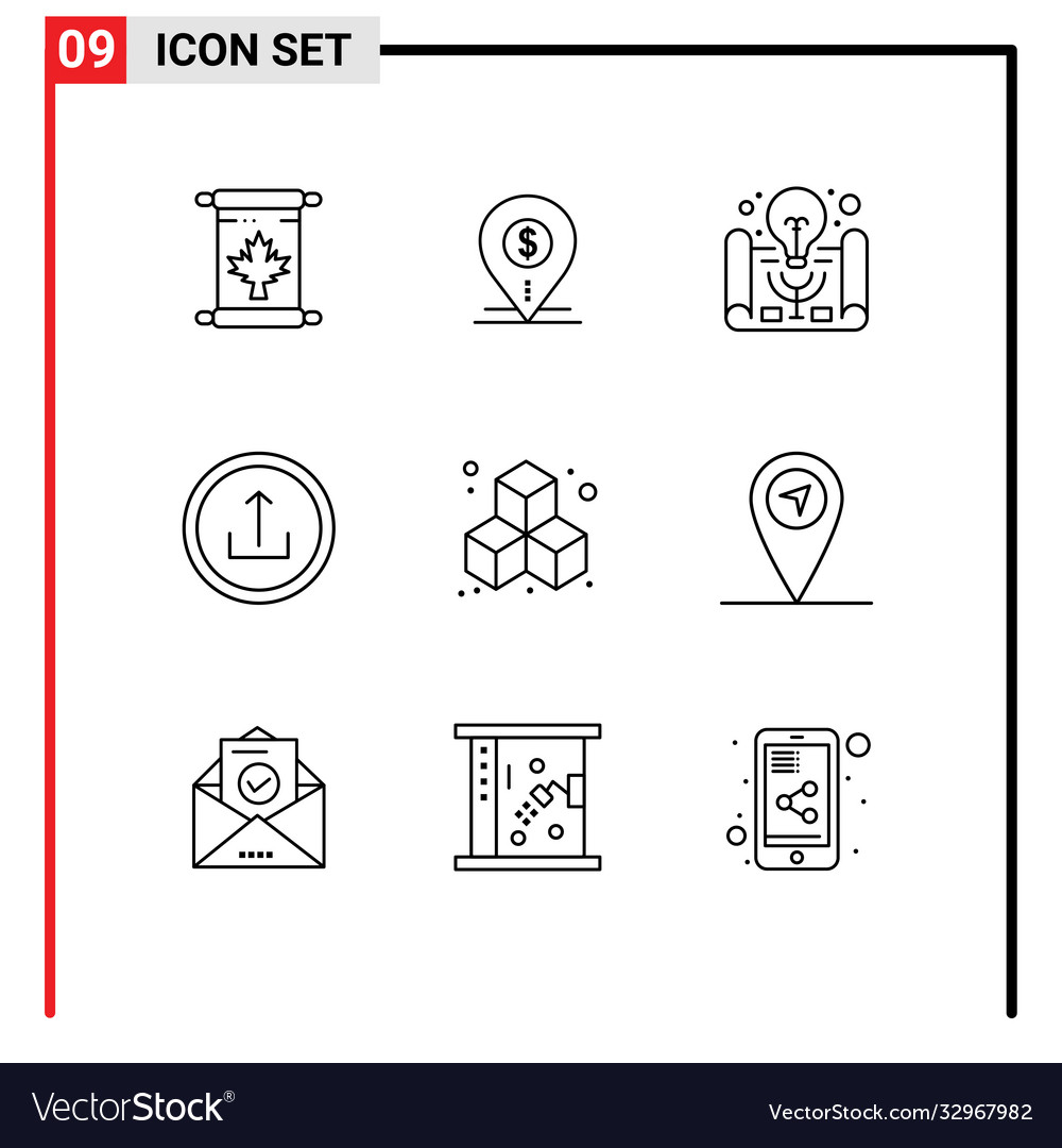 9 universal outlines set for web and mobile