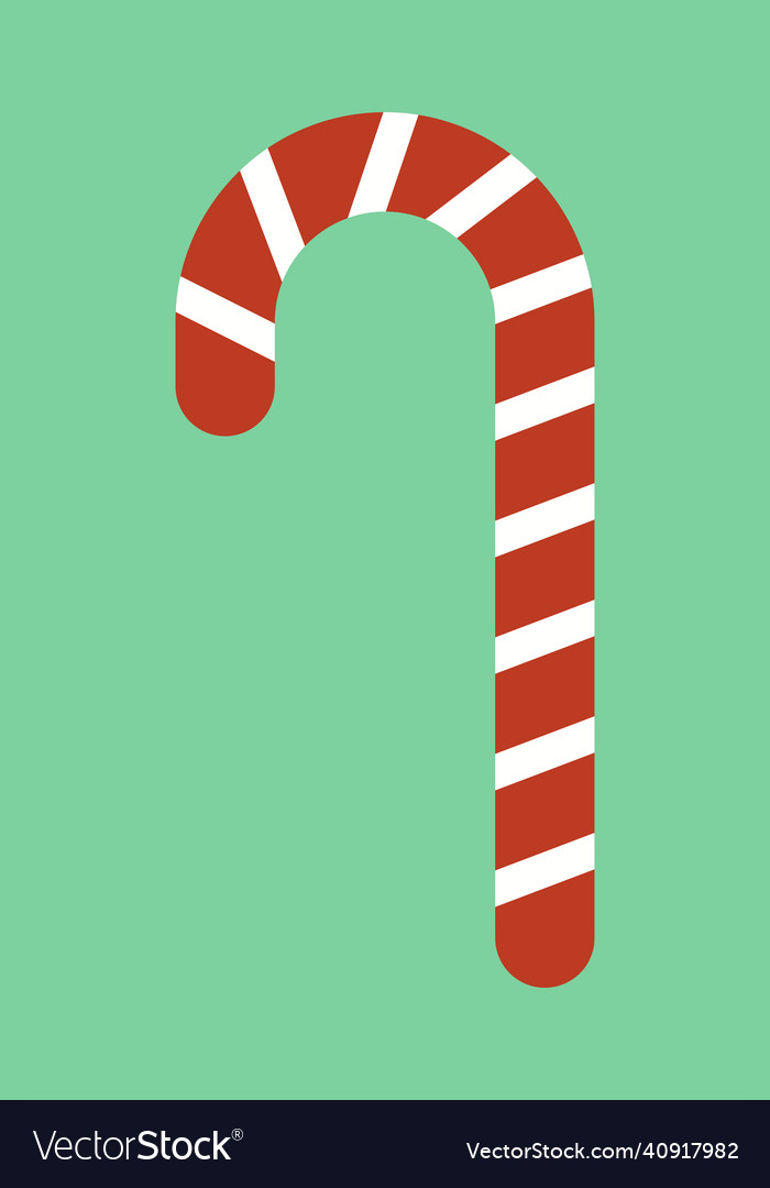 A of candy cane Royalty Free Vector Image - VectorStock