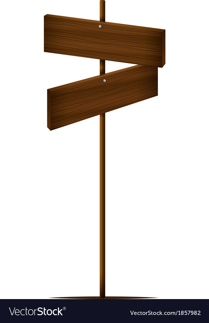 A post with two empty boards