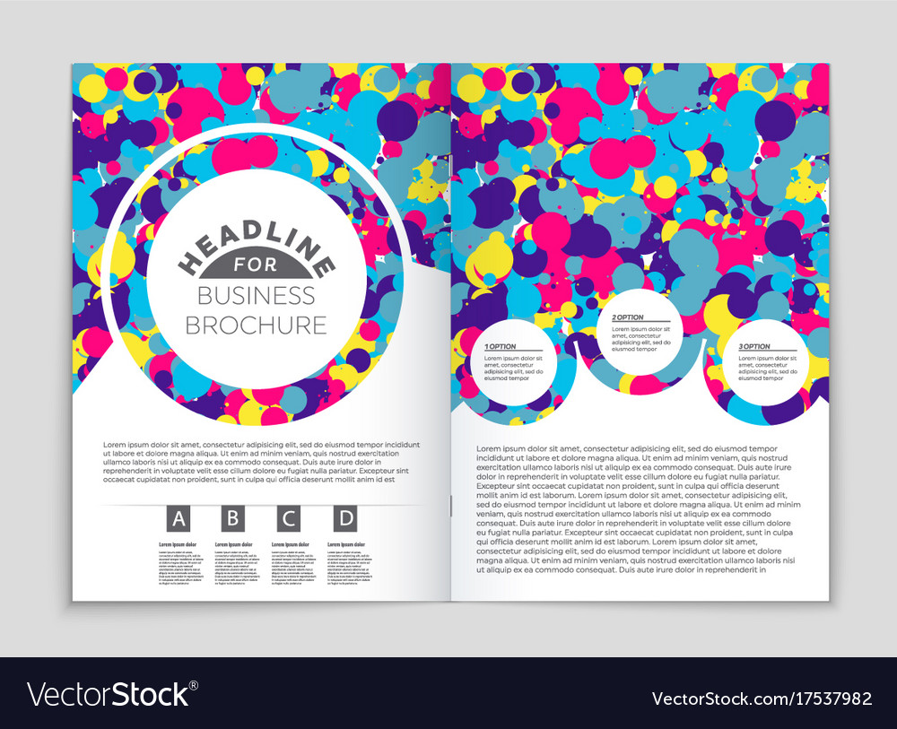Abstract layout background set for art