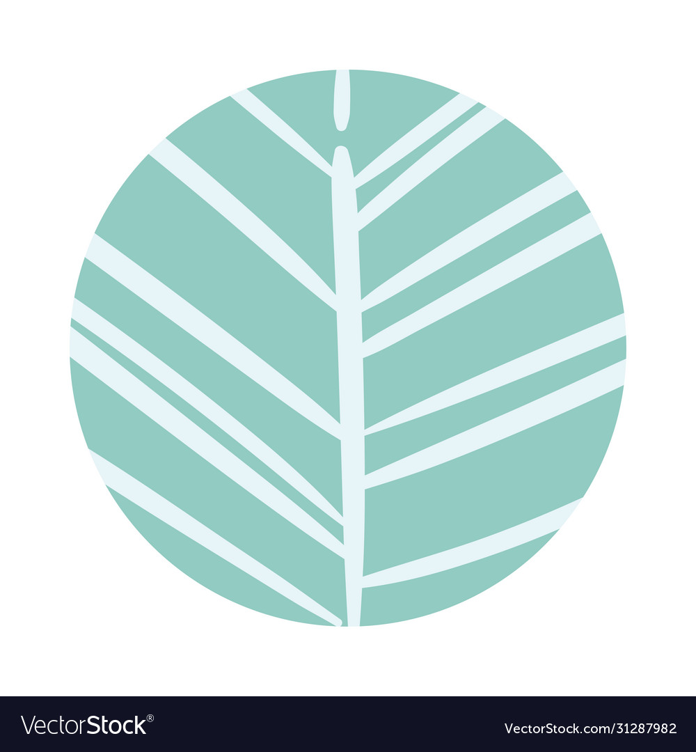 Autumn tree organic pattern block style Vector Image Autumn tree organic pattern block style